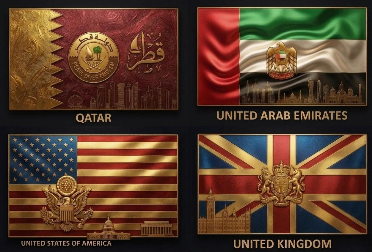 Qatar flag — a market served by Layal Digital software agency in Doha